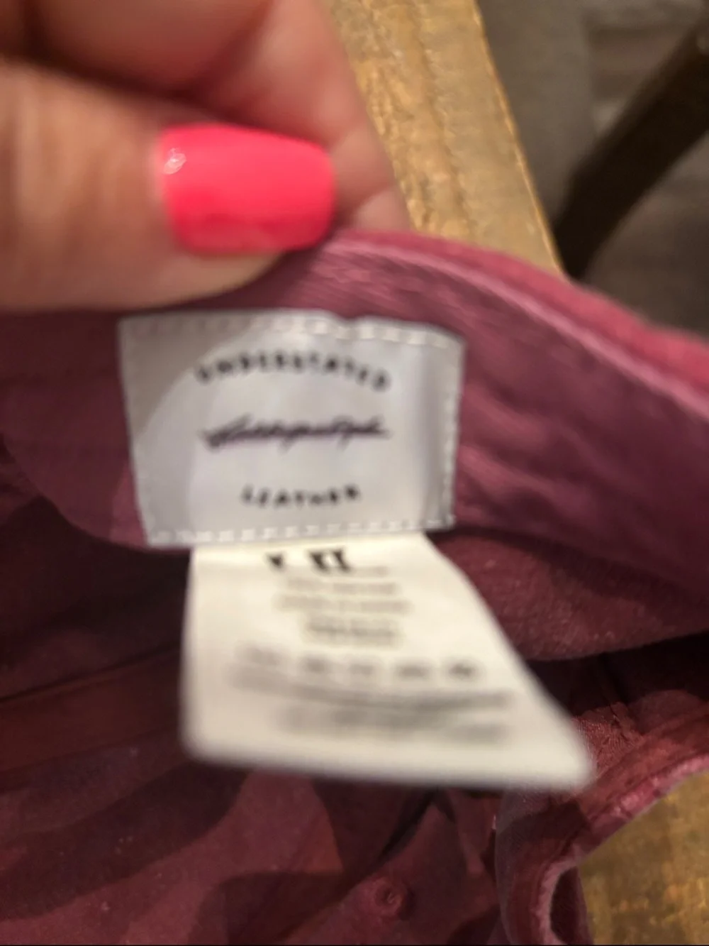 Free people Embroidered Star Swirl Baseball Cap - Burgundy new - Picture 4 of 6